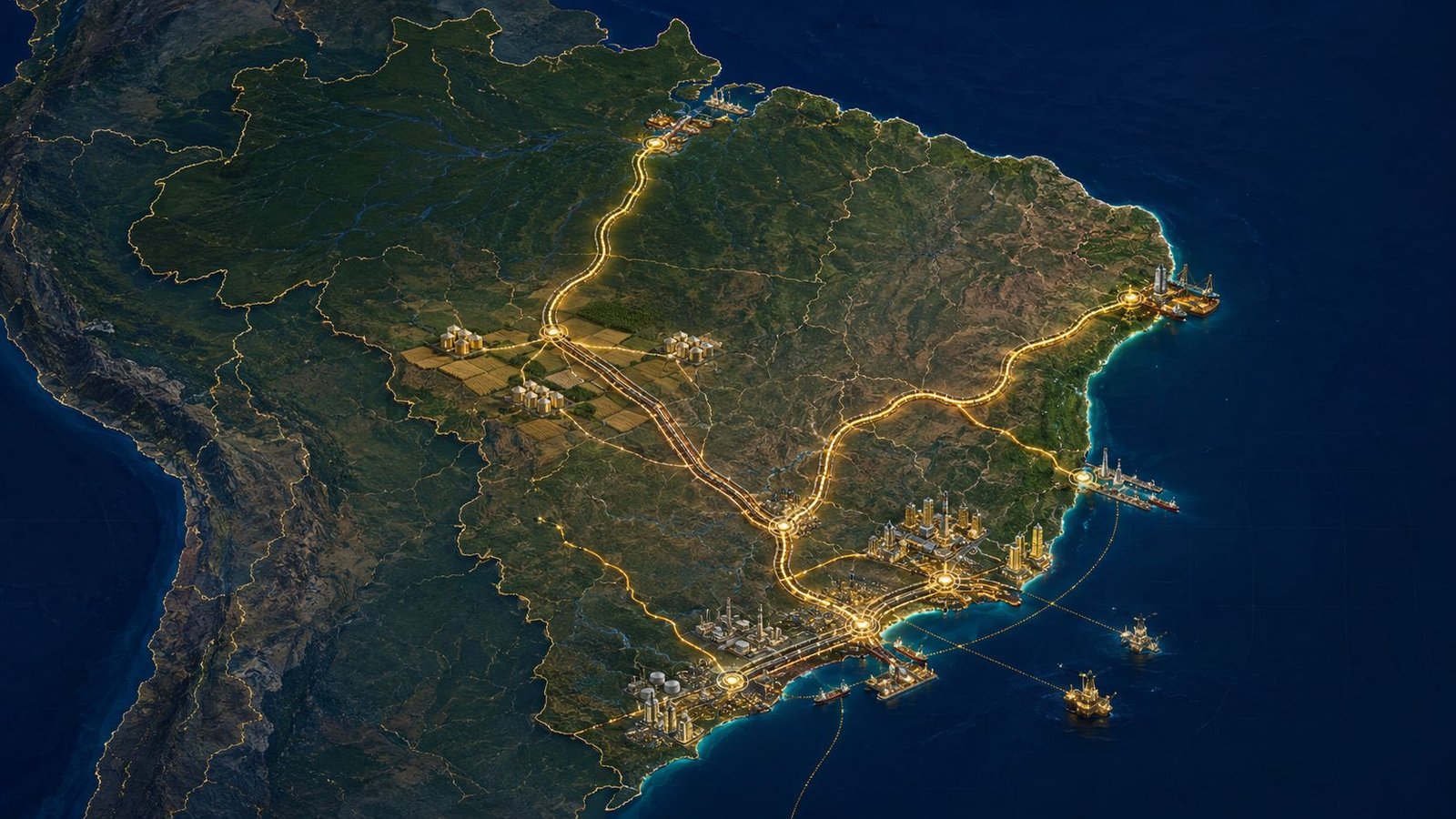 Representação estratégica de corredores de infraestrutura no Brasil